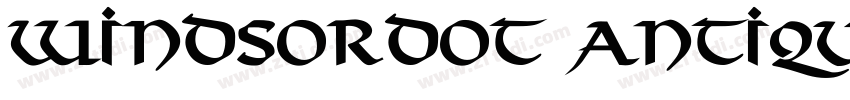 WindsorDOT AntiqueBo字体转换